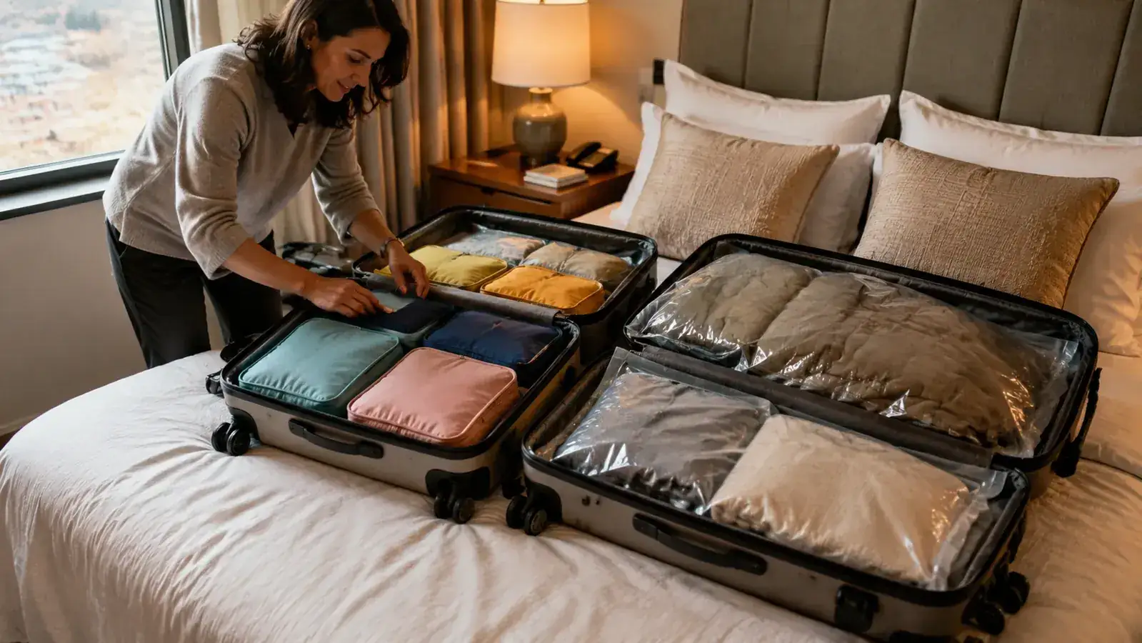 Vacuum Storage Bags vs Compression Packing Cubes: Which Saves More Space in a Carry-On